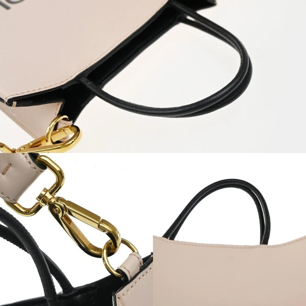 FENDI Shopping Bag Small 2Way Shoulder Hand Bag Leather Pink GHW Italy 16EG287 - Picture 16 of 16